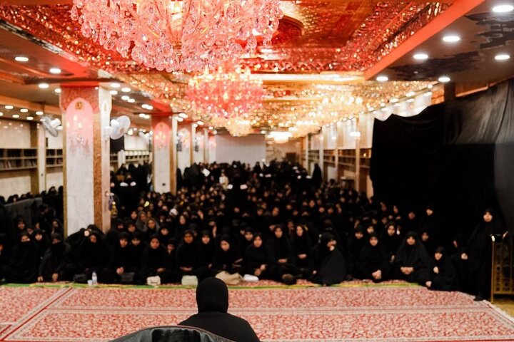 تقرير مصور/ إقامة مجلس عزاء نسوي في العتبة العباسية المقدسة في ذكرى شهادة الإمام الحسن (ع)