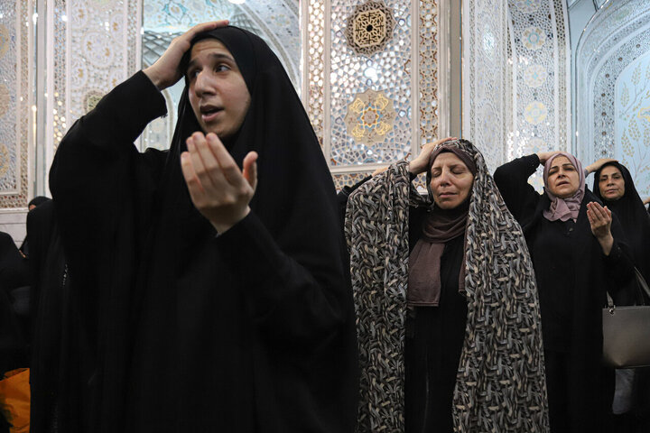 Foto / İmam Rıza’nın Mukaddes Türbesi’nde Arapça Konuşan Kadınların Matem Merasiminden Kareler