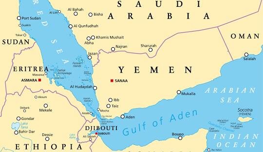 Meli 9 zaghairi kupitia mlango wa Bab al-Mandeb baada ya kuzingirwa kwa bandari za Saudia