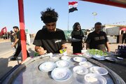 تقرير مصور/ مواكب حسينية تقدم خدماتها لزوار الأأربعين