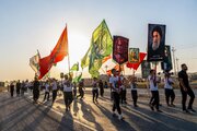 Caravans of visitors in Nineveh continue their journey toward Karbala to participate in Ziyarat Arbaeen (+Photos)