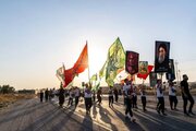 تقرير مصور/ قوافل الزائرين تنطلق من محافظة نينوى شمال العراق باتجاه كربلاء المقدسة