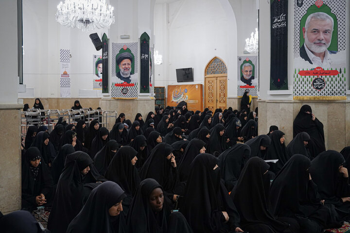 Photos: Farewell Ceremony for Arbaeen Caravan of Al-Mustafa University Students Held at Razavi Holy Shrine