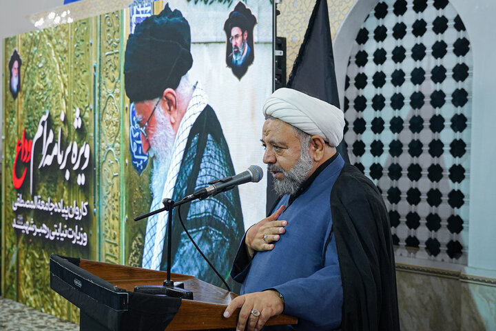 Photos: Farewell Ceremony for Arbaeen Caravan of Al-Mustafa University Students Held at Razavi Holy Shrine
