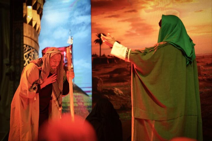 گزارش تصویری/ روضه نمایش واقعه عاشورا در امامزاده صالح(ع)