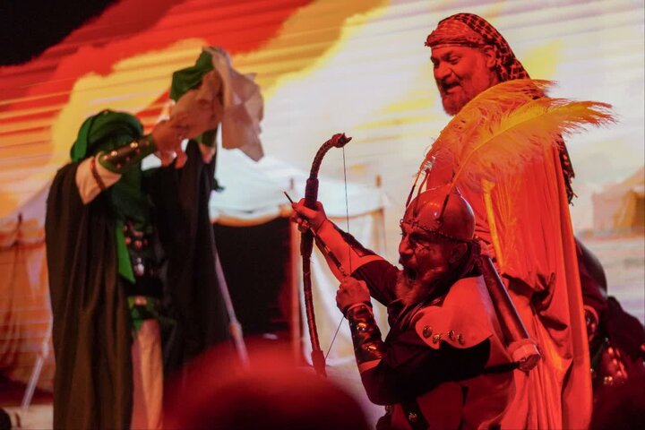 گزارش تصویری/ روضه نمایش واقعه عاشورا در امامزاده صالح(ع)