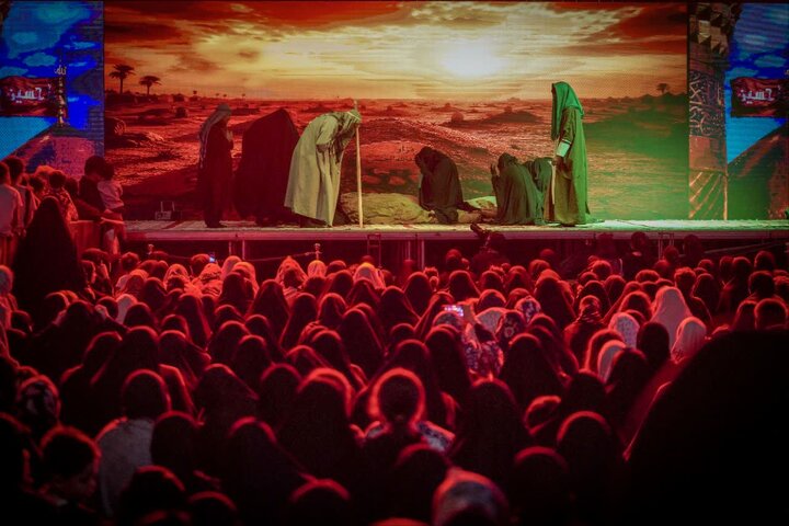 گزارش تصویری/ روضه نمایش واقعه عاشورا در امامزاده صالح(ع)