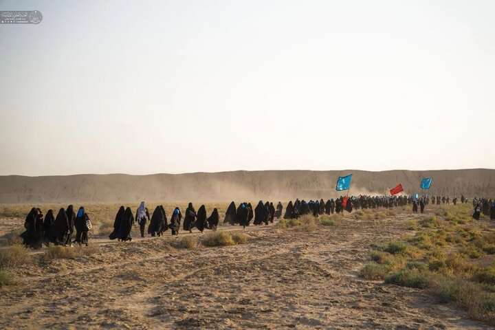 Informe fotográfico | Peregrinos de Arbaín atraviesan el desierto rumbo a Karbalá