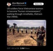 Nakalimutang krimen sa Vietnam; paggamit ng mga Amerikanong sundalo sa mga sibilyan bilang "human mine sweeper"