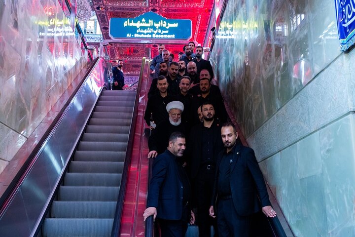تقرير مصور/ افتتاح جزئي لسرداب الامام الحسين(ع) اسفل الصحن الحسيني من جهة باب القبلة امام زوار الاربعين