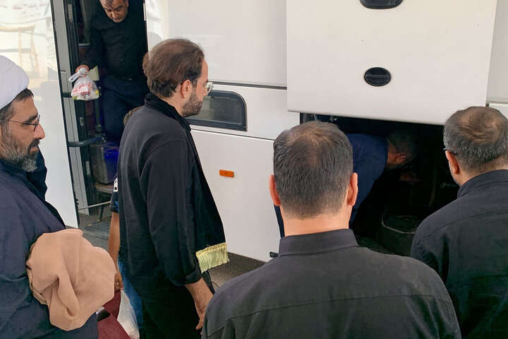 Photos: Servants of Hazrat Masoumeh shrine arrived at Mawkib of Pillar 1080 to Serve Arbaeen Pilgrims