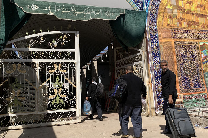 Photos: Servants of Hazrat Masoumeh shrine arrived at Mawkib of Pillar 1080 to Serve Arbaeen Pilgrims