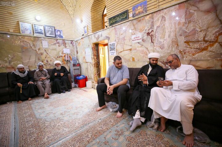 تقرير مصور/ محطات الاستفتاء الشرعي والإرشاد الفقهي لخدمة زائري الأربعين في العتبة العلوية المقدسة