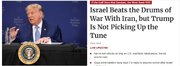 Haaretz: Pinapalo ng Israel ang tambol ng digmaan laban sa Iran, ngunit hindi nakikisabay si Trump sa himig na ito