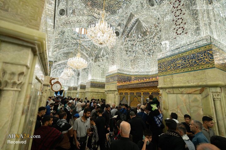 حرم مطهر کاظمین میزبان موج زائران اربعین حسینی