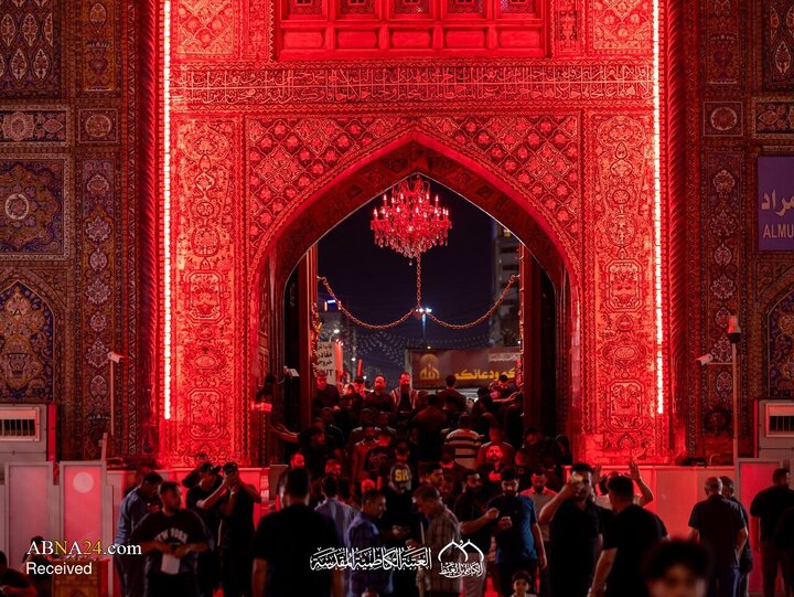 حرم مطهر کاظمین میزبان موج زائران اربعین حسینی