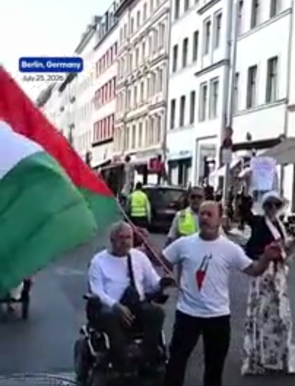 Video| Malawakang Pagpoprotesta ng mga Mamamayan ng Kabisera ng Germany bilang Suporta sa Palestine, Lebanon, at Iran