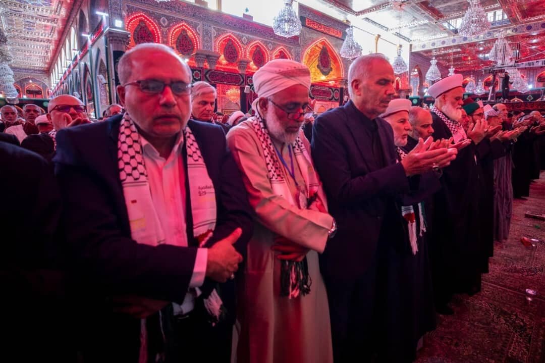 کنفرانس بینالمللی ندای الاقصی در نجف و کربلا برگزار شد + تصاویر