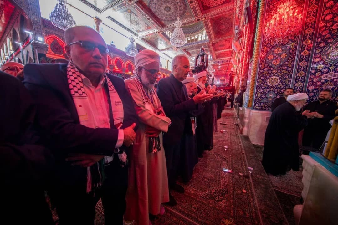 کنفرانس بین‌المللی ندای الاقصی در نجف و کربلا برگزار شد + تصاویر