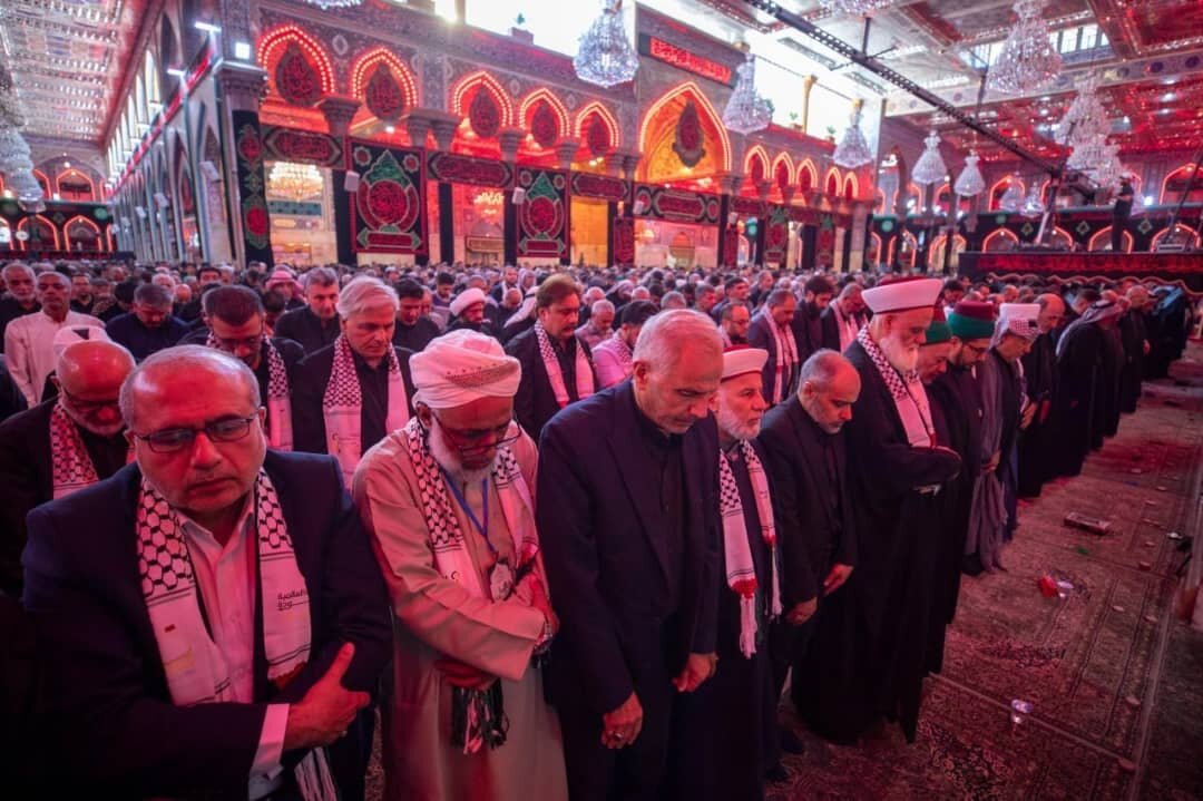 کنفرانس بین‌المللی ندای الاقصی در نجف و کربلا برگزار شد + تصاویر