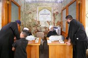 تقرير مصور/ محطات الاستفتاء الشرعي والإرشاد الفقهي لخدمة زائري الأربعين في حرم امير المؤمنين(ع)