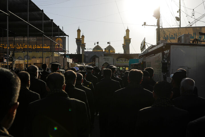 Photos: Servants of Razavi Holy Shrine Visit Kadhimayn Shrine in Iraq