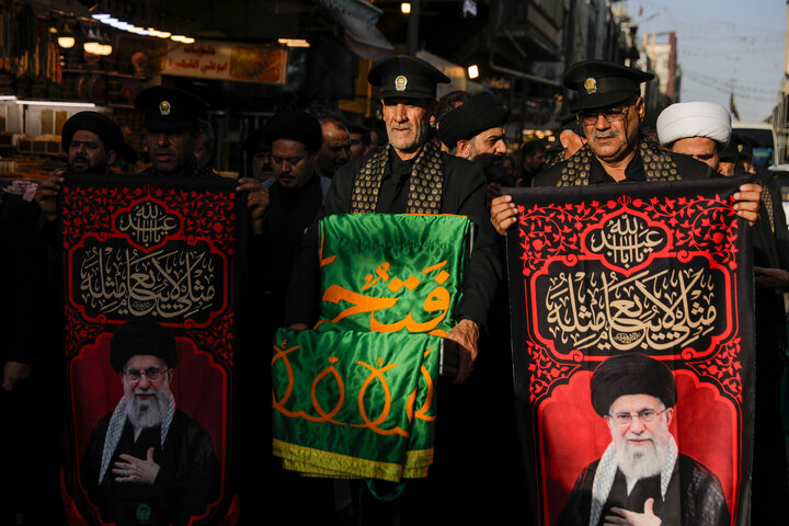 Photos: Servants of Razavi Holy Shrine Visit Kadhimayn Shrine in Iraq