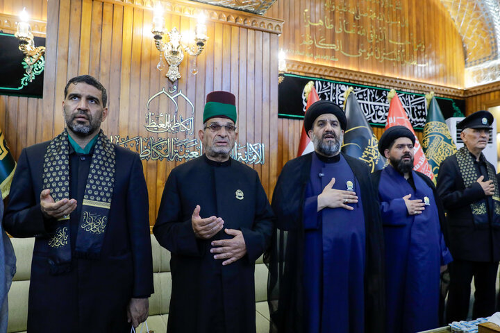 Photos: Servants of Razavi Holy Shrine Visit Kadhimayn Shrine in Iraq