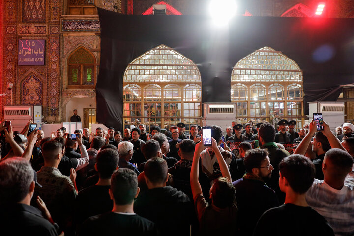 Photos: Servants of Razavi Holy Shrine Visit Kadhimayn Shrine in Iraq