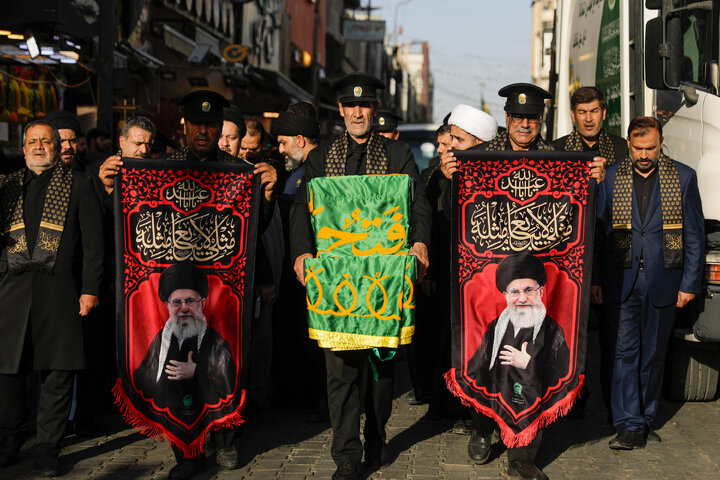 Photos: Servants of Razavi Holy Shrine Visit Kadhimayn Shrine in Iraq