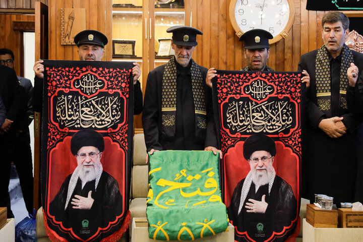 Photos: Servants of Razavi Holy Shrine Visit Kadhimayn Shrine in Iraq
