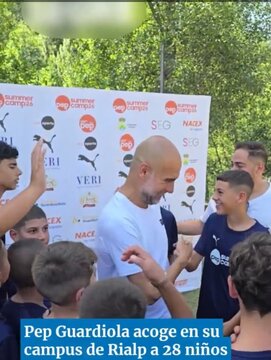 Video| Mahalagang Kilos ni Guardiola para sa mga Batang Palestinian na Nasalanta ng Digmaan
