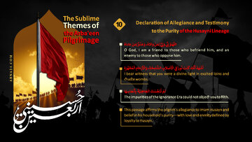 Infographic: Declaration of Allegiance and Testimony to Purity of Hussaini Lineage / 10