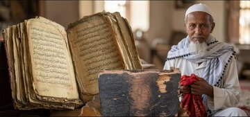 نسخة مخطوطة قديمة من القرآن الكريم في مسجد بآسام تعكس الثقافة المشتركة للمنطقة