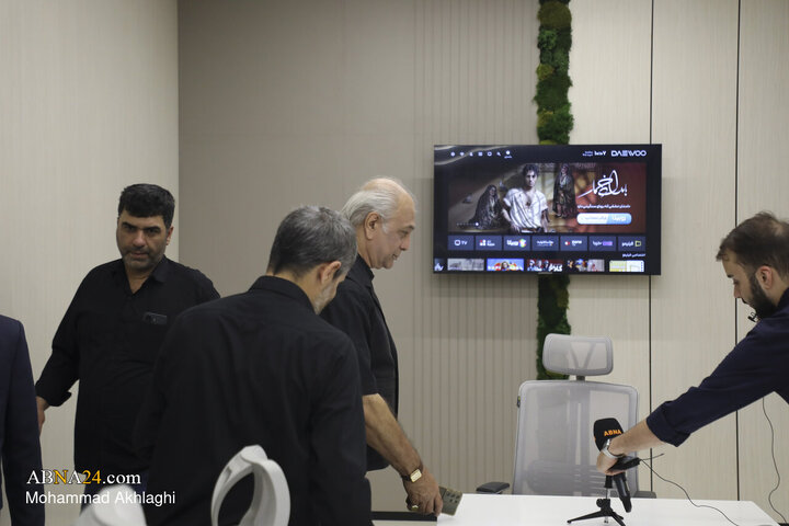 Photos: Iranian Actor Bahman Dan visits ABNA News Agency