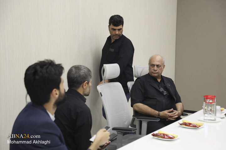 Photos: Iranian Actor Bahman Dan visits ABNA News Agency