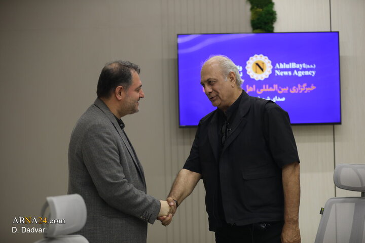 Photos: Iranian Actor Bahman Dan visits ABNA News Agency