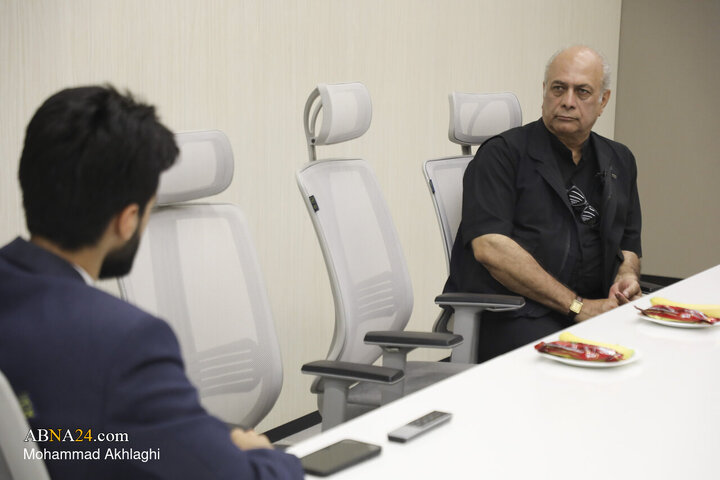 Photos: Iranian Actor Bahman Dan visits ABNA News Agency