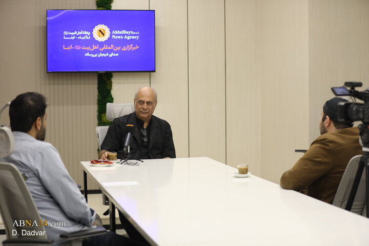 Photos: Iranian Actor Bahman Dan visits ABNA News Agency