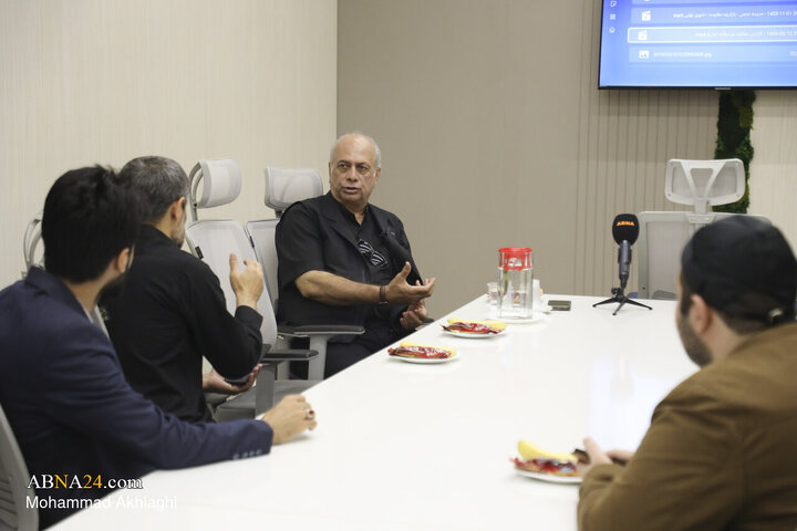Photos: Iranian Actor Bahman Dan visits ABNA News Agency
