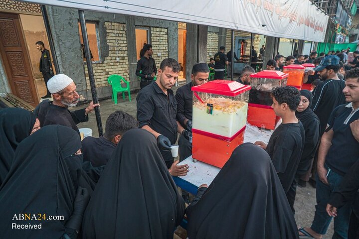 خدمت‌رسانی شبانه‌روزی به زائران اربعین در آستان حضرت شریفه(س) عراق