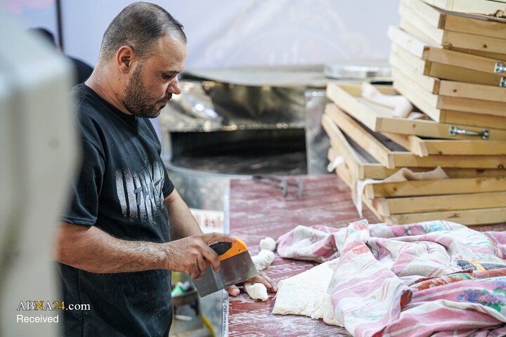 خدمت‌رسانی شبانه‌روزی به زائران اربعین در آستان حضرت شریفه(س) عراق