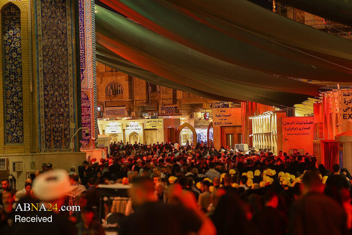 تجدید بیعت کاروان‌های اربعین با امام حسین(ع) در حرم کاظمین