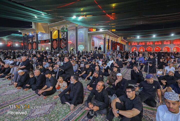 تجدید بیعت کاروان‌های اربعین با امام حسین(ع) در حرم کاظمین