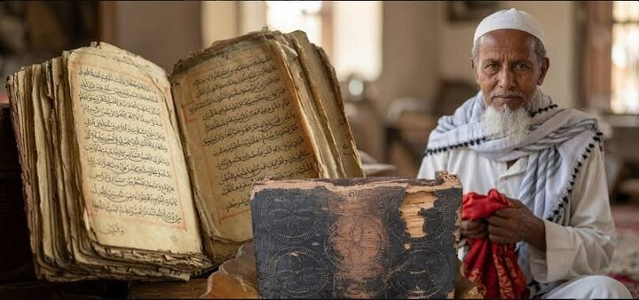 نسخة مخطوطة قديمة من القرآن الكريم في مسجد بآسام تعكس الثقافة المشتركة للمنطقة