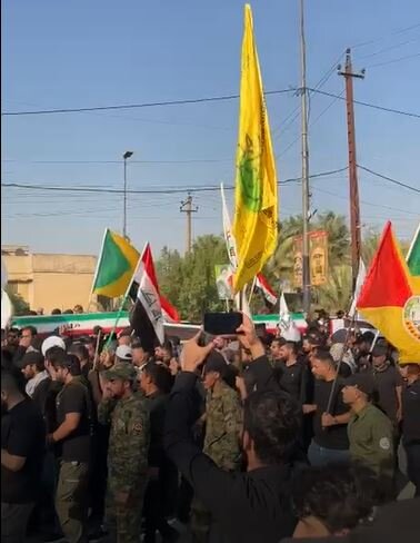 فیدیو| تشییع جثمان شهداء قوات الحشد الشعبي العراقي