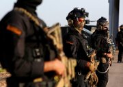 Mga larawan ng alerto ng mga pwersa ng Hashd al-Sha'bi para sa pagpapanatili ng seguridad ng mga pilgrim ng Arba'een.