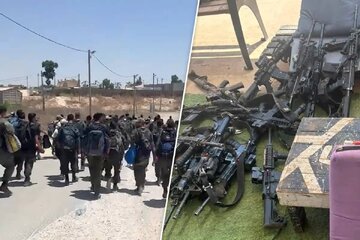 Pag-alis ng mahigit 100 kawal na Israeli mula sa kampo at pag-iwan ng mga armas