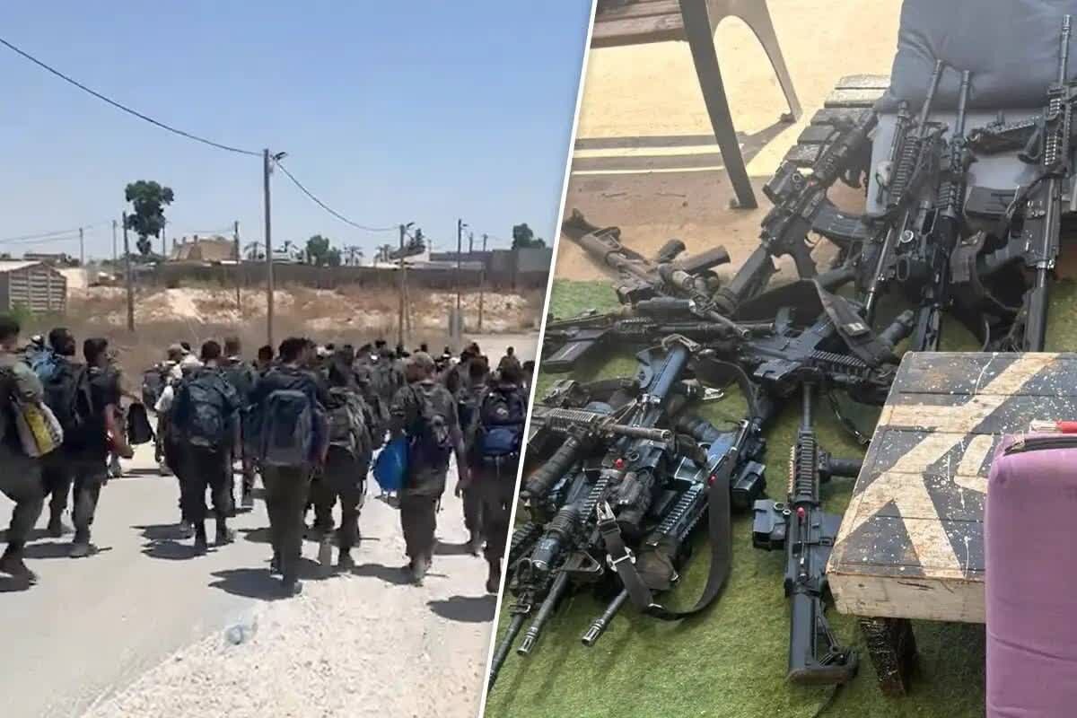 Pag-alis ng mahigit 100 kawal na Israeli mula sa kampo at pag-iwan ng mga armas
