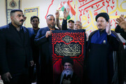 İmam Rzanın (ə) səfirlərindən ibarət karvan İraqın Numaniyyə şəhərinin Mokəblərində zəvvarlara xidmət göstərirlər - Fotoreportaj